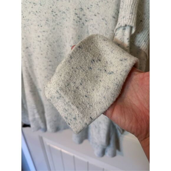 Anthropologie Speckled Cowl Neck Ruffle Long Sleeve Knit Sweater Size Small - Picture 7 of 10